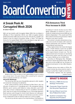 Board Converting News Vol. 42, No. 31 cover, August 3, 2026