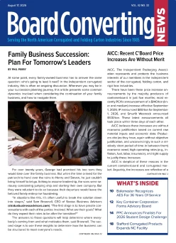 Board Converting News Vol. 42, No. 33 cover, August 17, 2026