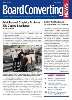 Board Converting News Vol. 42, No. 34 cover, August 24, 2026